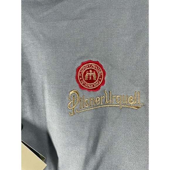 Pilsner Urquell Cutter & Buck Men's Grey Logo Polo Shirt Size XL *New with Tags* - Picture 2 of 9